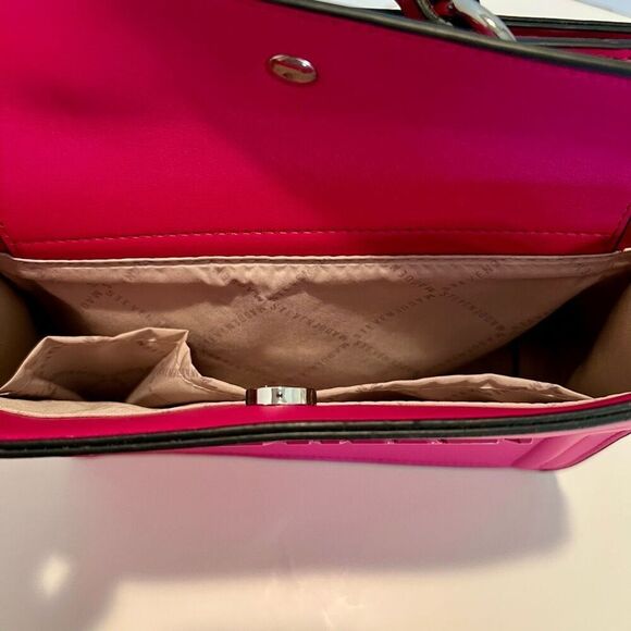 STEVE MADDEN Bevelyn Crossbody Satchel Raspberry - Picture 13 of 14